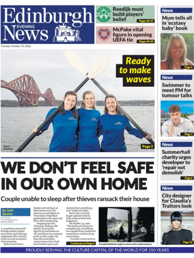 Cover of Edinburgh Evening News