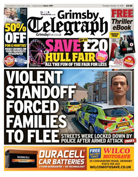 Cover of Grimsby Telegraph