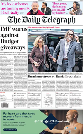 Cover of The Daily Telegraph