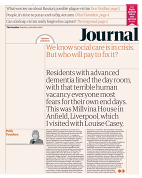 Cover of The Guardian e-paper Journal