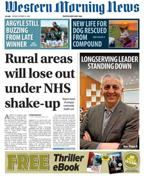 Cover of Western Morning News
