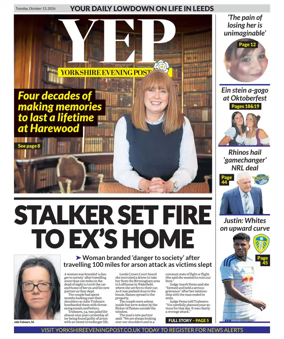 Cover of Yorkshire Evening Post