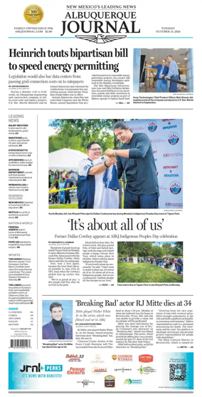 Cover of Albuquerque Journal