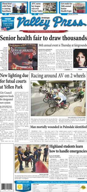 Cover of Antelope Valley Press