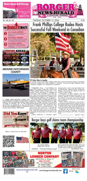 Cover of Borger News-Herald
