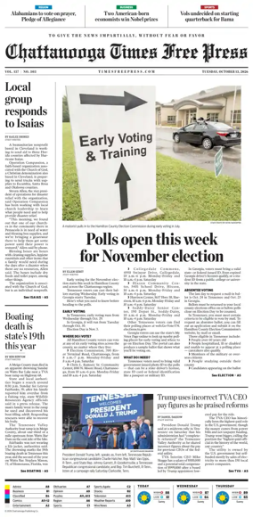 Cover of Chattanooga Times Free Press