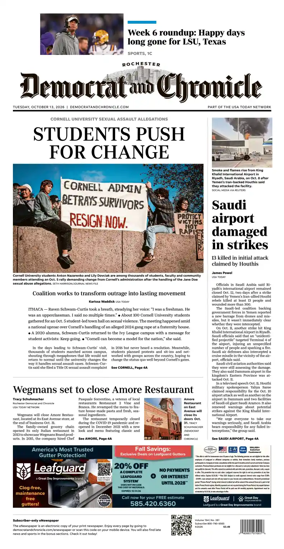 Cover of Democrat and Chronicle