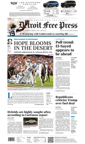 Cover of Detroit Free Press