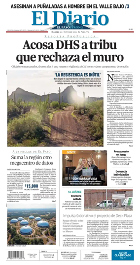 Cover of El Diario de El Paso