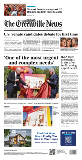 Cover of The Greenville News