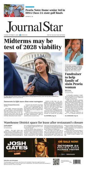 Cover of Journal Star (Peoria)