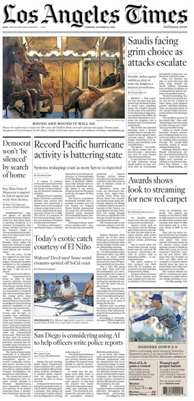 Cover of Los Angeles Times