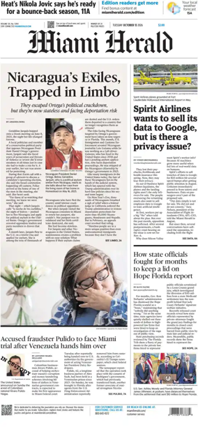 Cover of Miami Herald