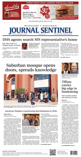 Cover of Milwaukee Journal Sentinel