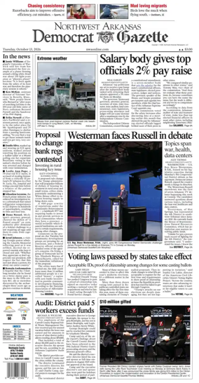 Cover of Northwest Arkansas Democrat-Gazette