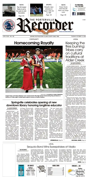 Cover of Porterville Recorder