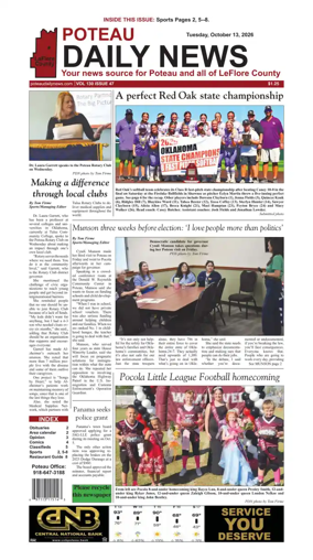 Cover of Poteau Daily News