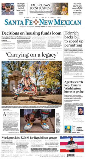 Cover of Santa Fe New Mexican
