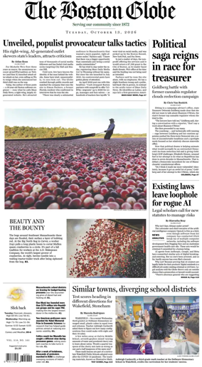 Cover of The Boston Globe