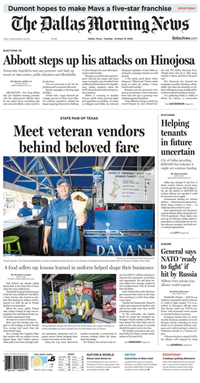 Cover of The Dallas Morning News