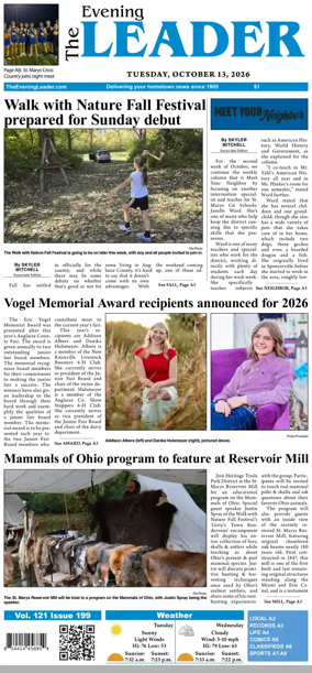 Cover of The Evening Leader