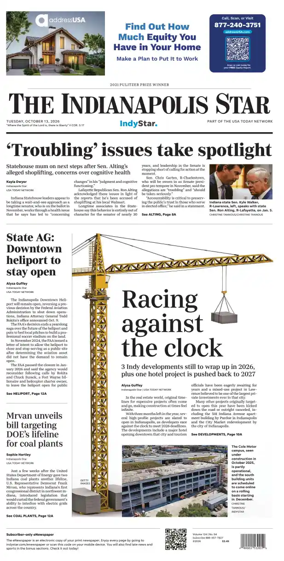 Cover of The Indianapolis Star