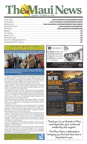 Cover of The Maui News