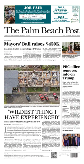 Cover of The Palm Beach Post