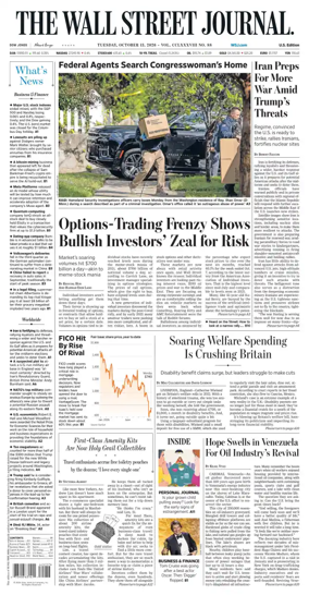 Cover of The Wall Street Journal
