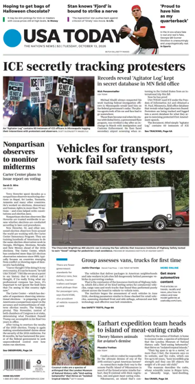 Cover of USA TODAY US Edition