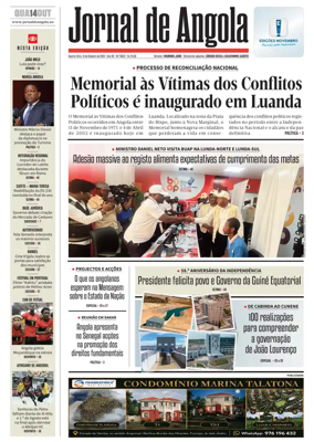 Cover of Jornal de Angola