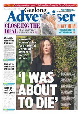 Cover of Geelong Advertiser