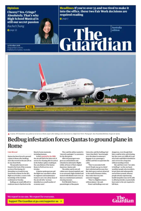 Cover of The Guardian Australia