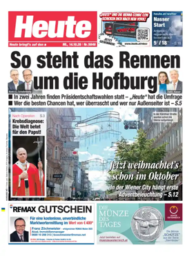 Cover of Heute - Niederosterreich Ausgabe