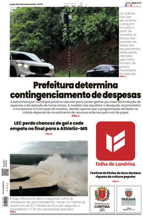 Cover of Folha de Londrina
