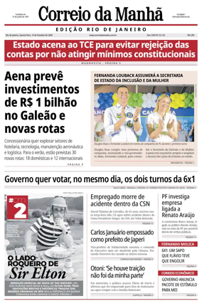 Cover of Jornal Correio da Manha