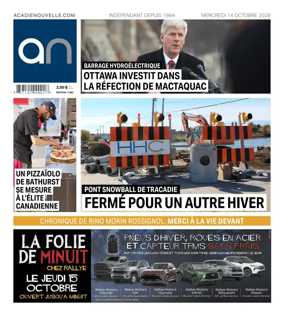 Cover of Acadie Nouvelle