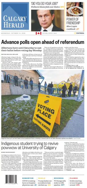 Cover of Calgary Herald
