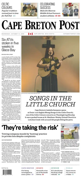 Cover of Cape Breton Post