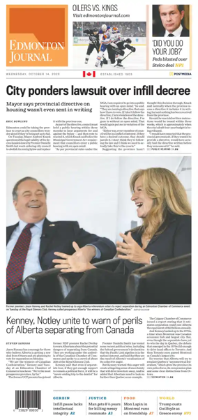 Cover of Edmonton Journal