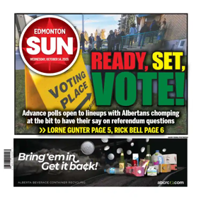 Cover of Edmonton Sun