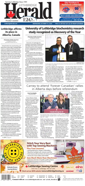Cover of Lethbridge Herald