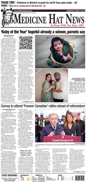 Cover of Medicine Hat News