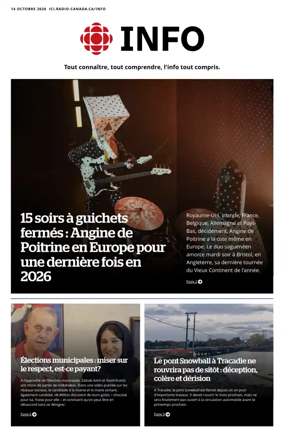 Cover of Radio-Canada Info