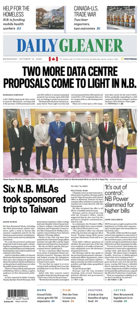 Cover of The Daily Gleaner