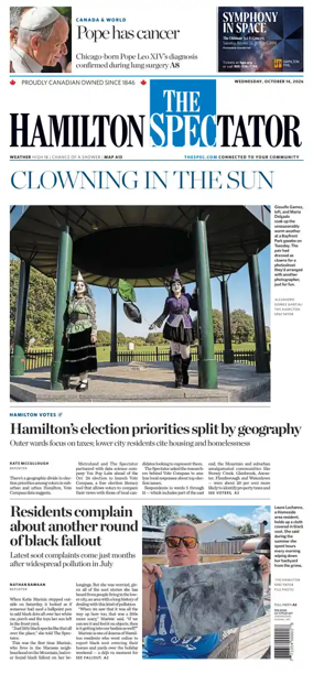 Cover of The Hamilton Spectator