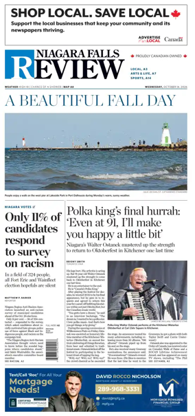Cover of The Niagara Falls Review