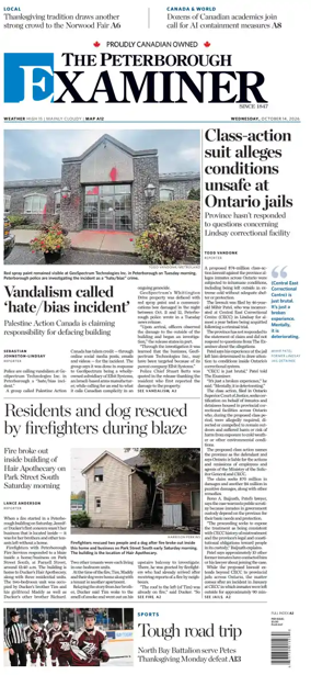 Cover of The Peterborough Examiner