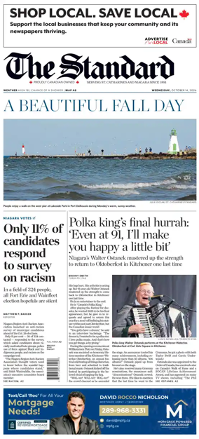 Cover of The Standard (St. Catharines)