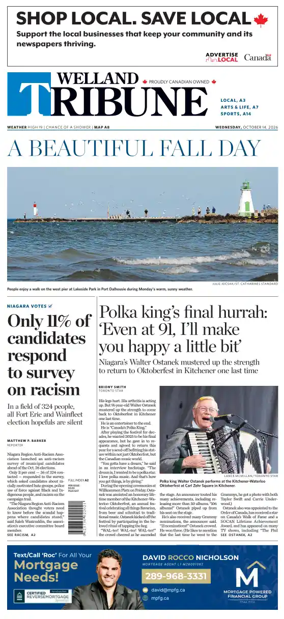 Cover of The Welland Tribune
